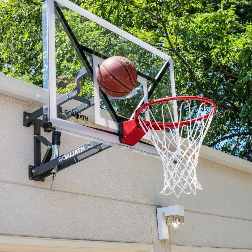 Tablero de baloncesto transparente para colgar en la puerta, Mini tablero  trasero de baloncesto sin perforaciones con 1 cesta de red, 4 ganchos, 1  baloncesto Wmkox8yii HAHFKSH1001